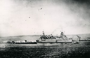 French Naval Disaster Mers el Kebir WWII Relief ships Old Photo 1940