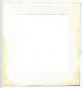 Carton Photographique 130x140 pour photo 85x95mm circa 1900