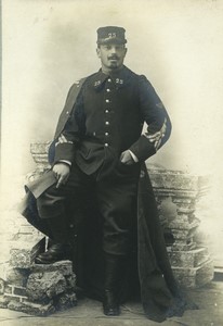 France Verdun Militaire en uniforme posant Ancienne Photo carte cabinet Cote 1900