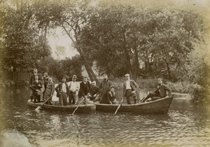 France Calais la Gaule Calaisienne Group Fishing Old Photo 1900 #3
