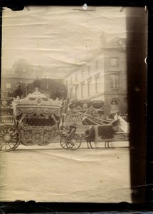 United Kingdom Queen Victoria Jubilee? Royal Coach Carriage ER Old Photo 1887?