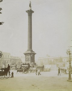 United Kingdom London Trafalgar Square Old Photo 1900