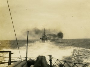 US Navy? Military Ship Firing Training Exercises Old Photo 1929 #1