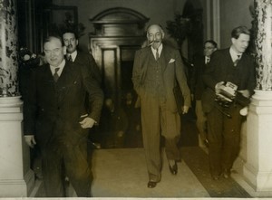 France Mr Daladier, Guy La Chambre et Mr Dalimier Old Photo 1938