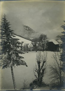 France WWI Jura? winter landscape Old Photo 1914-1918 #3