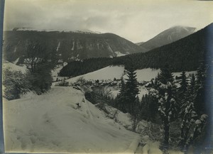 France WWI Jura? paysage hivernal ancienne photo 1914-1918 #4