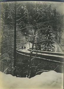 France WWI Jura? paysage hivernal ancienne photo 1914-1918 #6