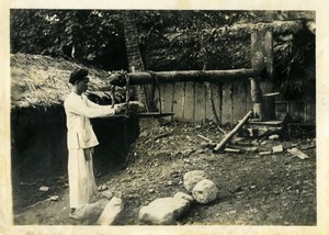 Vietnam manufacture of paper sheets Press Old Photo Boyer 1930