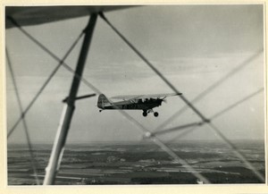 France Buc? Aviation Airplane Piper L-4A Grasshopper F-BCPA Old Photo 1950