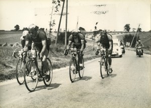 1950 Tour de France Stage 9 Forlini, Desbats, Rolland and Tacca Old Photo