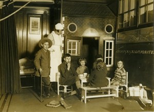 Canada Kindergarten Children Tea party Old Photo 1920