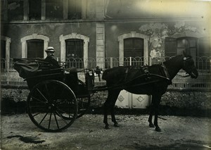 France Paris horse-drawn carriage Old Photo 1911