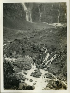 France Pyrenees Cirque de Gavarnie Circus Waterfalls Mountain Old Photo 1940 #3