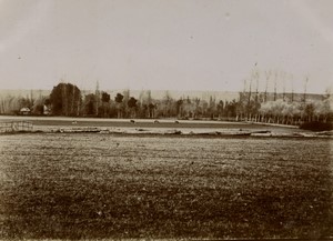France Château d'Anet alentours? Campagne Champs ancienne photo amateur 1900
