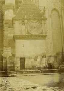 France Chartres Cathedral Notre Dame astronomical clock pavilion Old Photo 1900