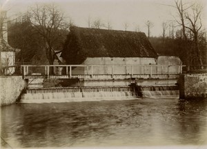France Maintenon Eure river Water Mill? Bridge Old amateur Photo 1900 #2