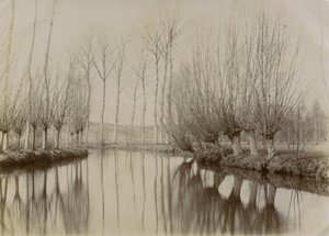 France pres de Maintenon? riviere Eure Campagne ancienne photo amateur 1900 #2