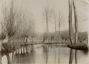 France near Maintenon? Eure river Countryside Old amateur Photo 1900 #3