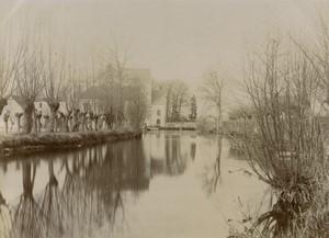 France near Maintenon? Eure river Countryside Old amateur Photo 1900 #4