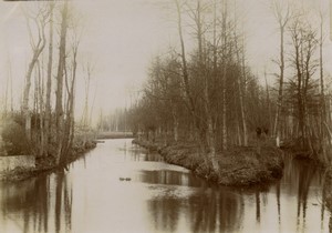 France near Maintenon? Eure river Countryside Old amateur Photo 1900 #7
