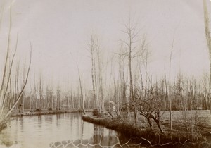 France near Maintenon? Eure river Countryside Old amateur Photo 1900 #8