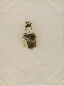 France Chartres Region Woman Hat Fashion Old amateur Photo 1900