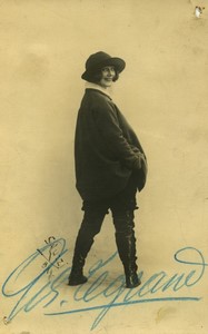 Belgium Brussels Dancer Miss Legrand signed Old Photo Galuzzi 1930
