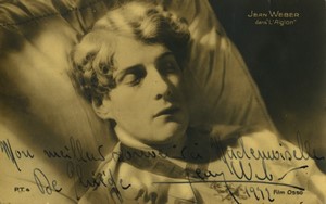 France acteur Jean Weber in l'Aiglon autograph Old Photo Osso 1931