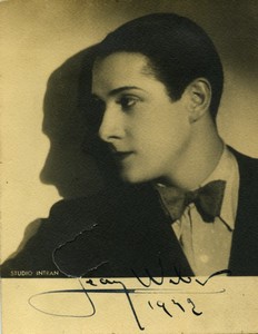 France acteur Jean Weber signed Old Photo Intran 1932