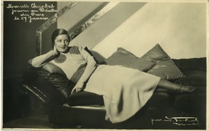 Belgium Brussels actress Marcelle Chantal Old Photo Polak 1930