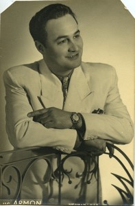 France Lille tenor singer Luc Armon Old Photo Herman 1952