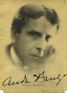 France Actor Andre Brulé signed Old Photo G.L. Manuel 1930