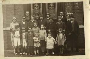 France Big Family Portrait Group Old Photo 1930