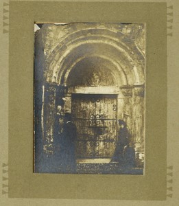 France Pyrenees Valcabrere door of the Basilica Old Snapshot 1901 #2