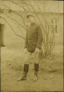 France Man in Military Uniform Soldier Old Cabinet Photo 1880