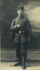 France Roubaix German Soldier Georg Frank Old Cabinet Photo Mischkin 1915