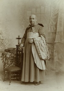 France Tourcoing priestly Mrg H. Leblanc jubilee Old Photo CC Shettle 1900