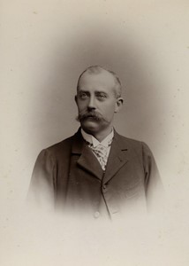 France Lille Man Moustache Old Cabinet Photo Piccollati 1900