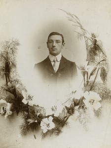 France Roubaix Man Portrait Old Cabinet Photo Olivier 1900 #2