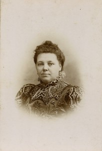 France Lille Woman Portrait Old Cabinet Photo Ferrand 1900 #2