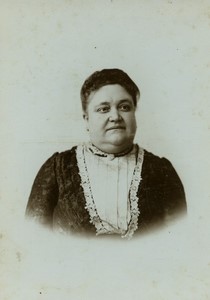 France Tourcoing Woman Portrait Old Cabinet Photo Baert 1900