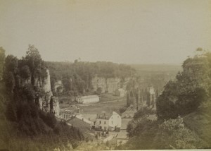 Luxembourg Vallée de Pulvermühl depuis le Chemin de Fer Ancienne Photo 1890