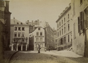 Luxembourg Place de la Constitution Square Old Photo 1890