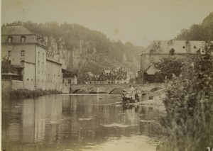 Luxembourg la Petrusse contournant partie meridionale de la Cité Old Photo 1890