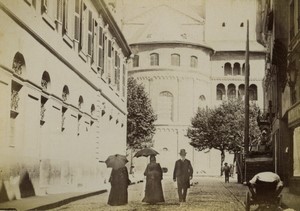 Germany Trier Liebfrauenkirche Church Apse Street Old Photo 1890