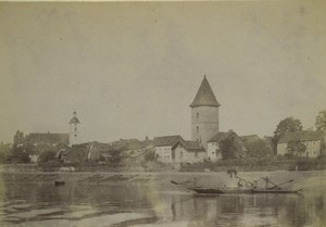 Germany Mehring Moselle river Old Photo 1890