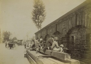 Germany Koblenz Children and Beggars Lunch Soup Old Photo 1890