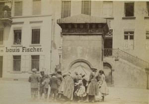 Germany Koblenz Public fountain on the Plan Old Photo 1890