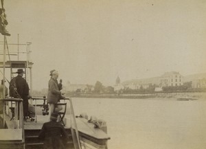 Germany Near Bonn River Rhine Old Photo 1890