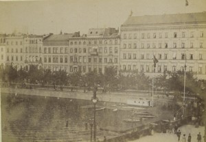 Germany Hamburg Alster basin view taken from Hotel St Petersburg Photo 1890 #1